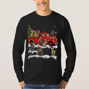 Camiseta Caminhão Vermelho Monkey Feliz Natal X-mas Feio
