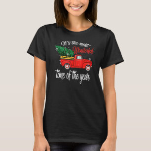 Camiseta Caminhão Vermelho Pega Árvore De Natal Mais Maravi