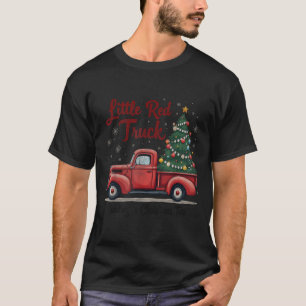 Camiseta Caminhão Vermelho Pequeno Transportando Uma Famíli