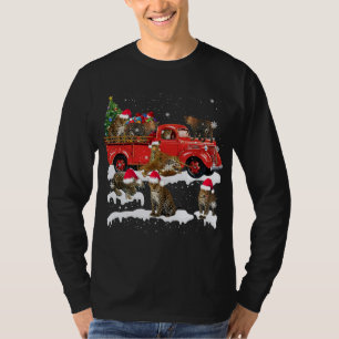 Camiseta Caminhão Vermelho Tripulante Feliz Natal Ugl