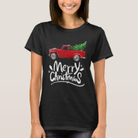 Caminhão Vermelho Vintage E Árvore De Natal Xmas P