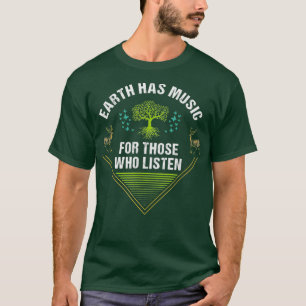 Camiseta Caminhar com a Nature Earth Music Hiking Themed T