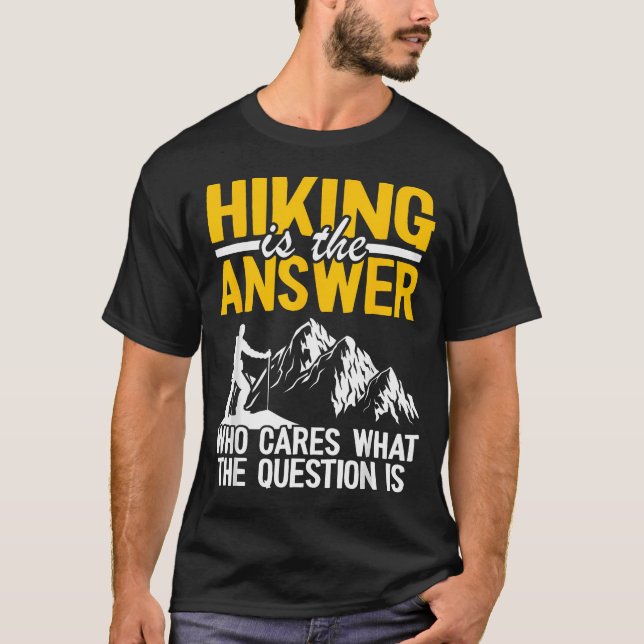 Camiseta Caminhar é a Resposta Quem Se Importa com a Pergun (Frente)
