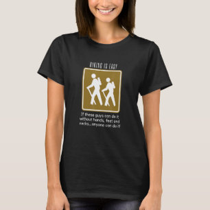 Camiseta Caminhar é fácil e engraçado
