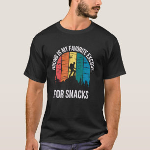 Camiseta Caminhar é Minha Desculpa Favorita Para Lanches Di