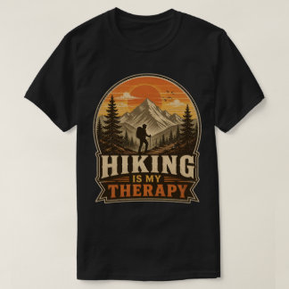 Camiseta Caminhar é Minha Terapia Vintage Pôr do Sol na Mon