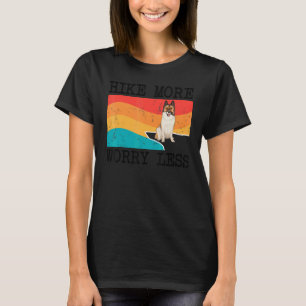 Camiseta Caminhar Mais Preocupar Menos Icelandic Sheepdog G