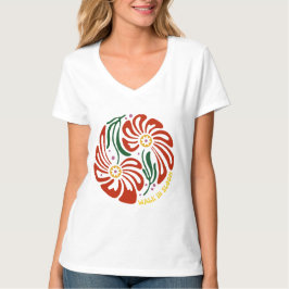 Camiseta Caminhar na floração