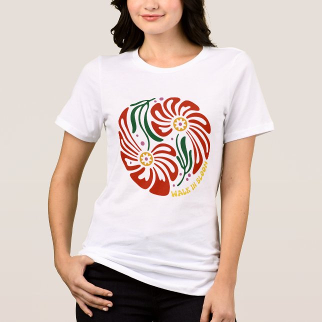 Camiseta Caminhar na floração (Frente)