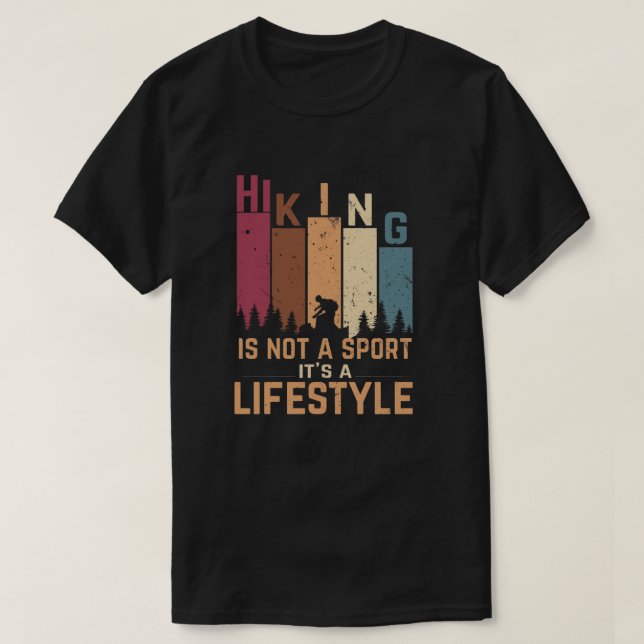 Camiseta Caminhar não é um esporte É um estilo de vida (Frente do Design)