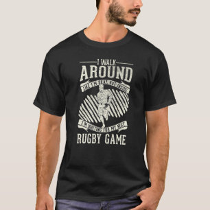 Camiseta Caminhar Por Okay Esperando Próximo Jogo   Rugby