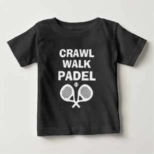 Camiseta Caminhar rastejar Padel divertido t shirt esportiv