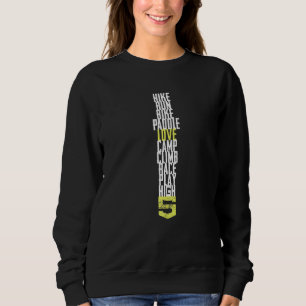 Camiseta Caminhe Corra Rema Ame Acampe Escale Corra Brinque