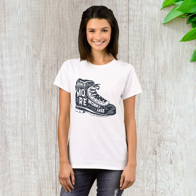 Camiseta Caminhe Mais Preocupada Menos (Criador carregado)