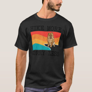 Camiseta Caminhe Mais Preocupada Menos Chow Graphic Hiking