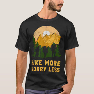 Camiseta Caminhe Mais Preocupe Menos Divertido Caminhada Ca