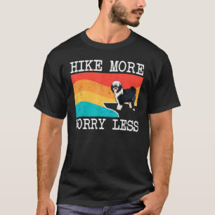 Camiseta Caminhe Mais Preocupe Menos Terrier Tibetano Gráfi