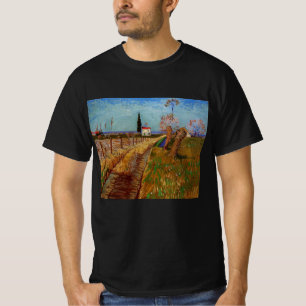 Camiseta Caminho através de um campo, Willows por Vincent v