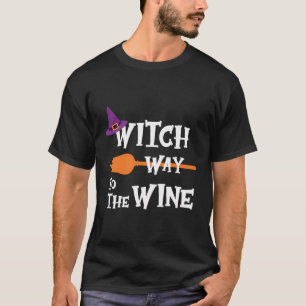 Camiseta Caminho Da Bruxa Para O Bebendo Do Vinho