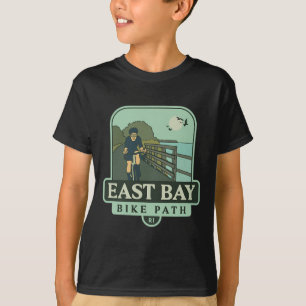 Camiseta Caminho de Bicicleta East Bay - Rhode Island (cicl