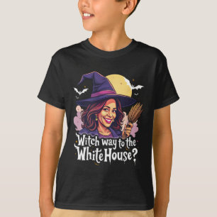 Camiseta Caminho De Bruxa Para A Casa Branca Lady Kamala Ha