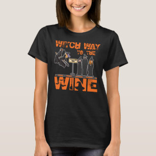 Camiseta Caminho De Bruxas E Poções De Vinho Engraçado Ha