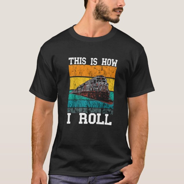 Camiseta Caminho De Ferro Como Eu Rolo Modelo Comboio Vinta (Frente)