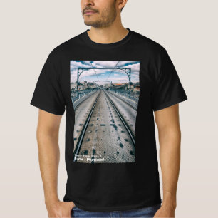 Camiseta Caminho de ferro do metro na ponte de Dom Luis I