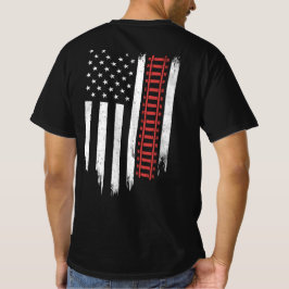 Camiseta Caminho-de-Ferro Modelo de Bandeira Americano