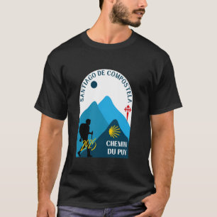 Camiseta Caminho de peregrinação de Chemin du Puy Camino de
