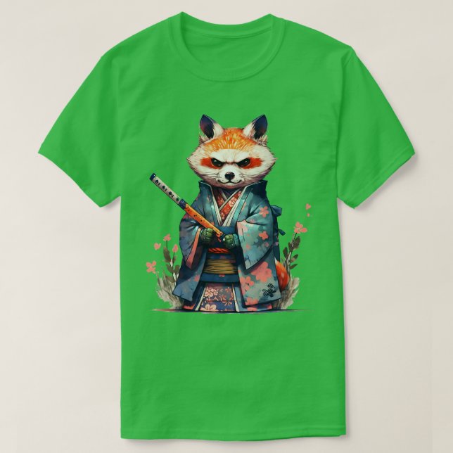 Camiseta Caminho do Panda Vermelho (Frente do Design)