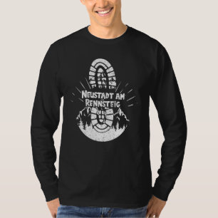 Camiseta Caminho Em Neustadt Am Rennsteig Alemanha Férias H