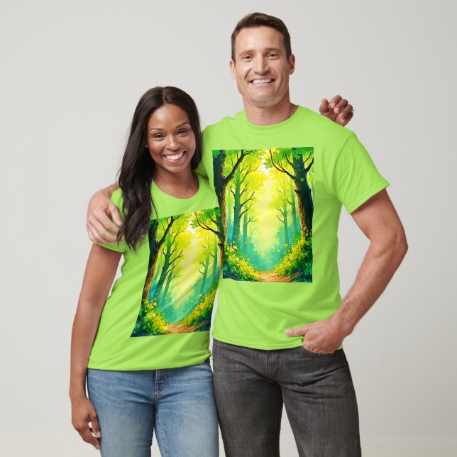 Camiseta Caminho Florestal Ensolarado (Unissex)