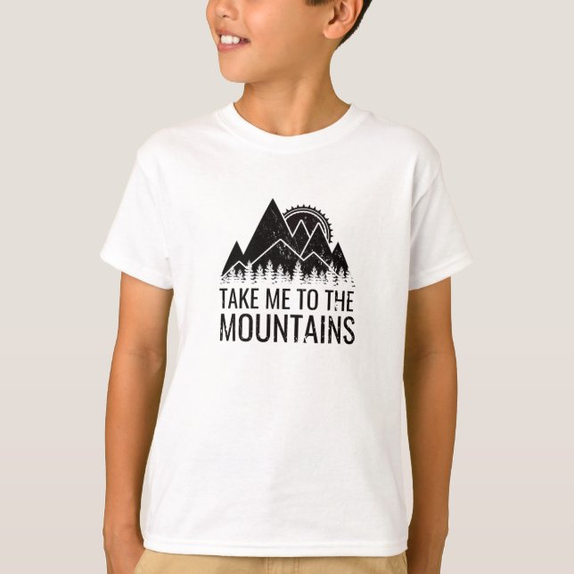 Camiseta Caminho - Leva-Me Às Montanhas (Frente)