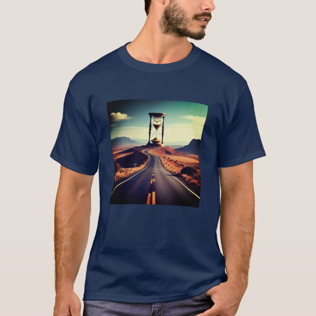 Camiseta Caminho para a Ampulheta – Conceito de Jornada no  (Frente)