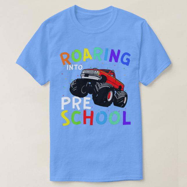 Camiseta Caminho para a pré-escola Monster (Frente do Design)