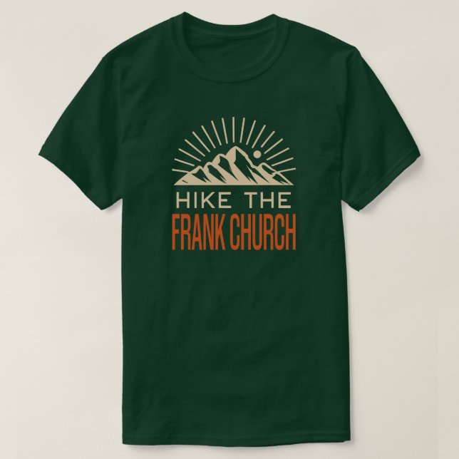 Camiseta Caminho Pela Igreja Frank Wilderness Idaho Sunburs (Frente do Design)