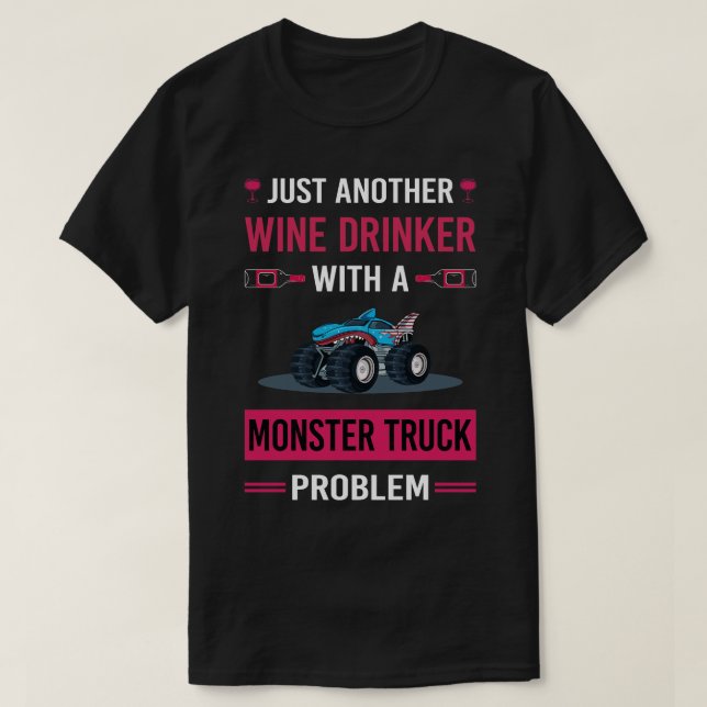 Camiseta Caminhões-Caminhão-Monstro-Drinker (Frente do Design)