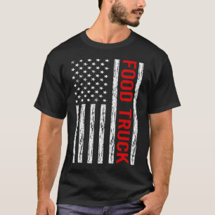 Camiseta Caminhões de Comida de Sinalizador EUA