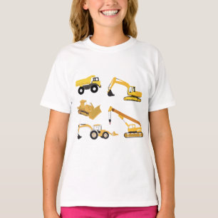 Camiseta Caminhões De Construção