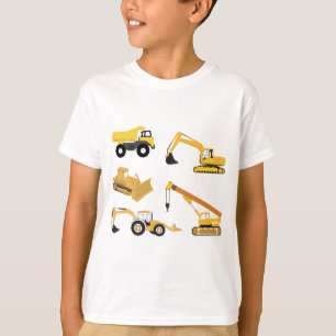 Camiseta Caminhões De Construção