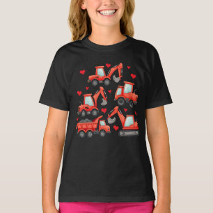 Camiseta Caminhões De Construção De dias de os namorados