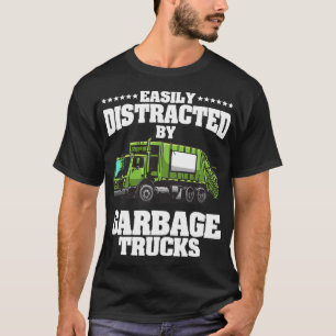 Camiseta Caminhões Engraçados De Lixo Design Homens Homen