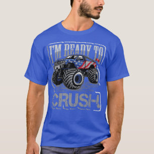 Camiseta Caminhões Monstros Da Bandeira Dos Eua, Caminhão M