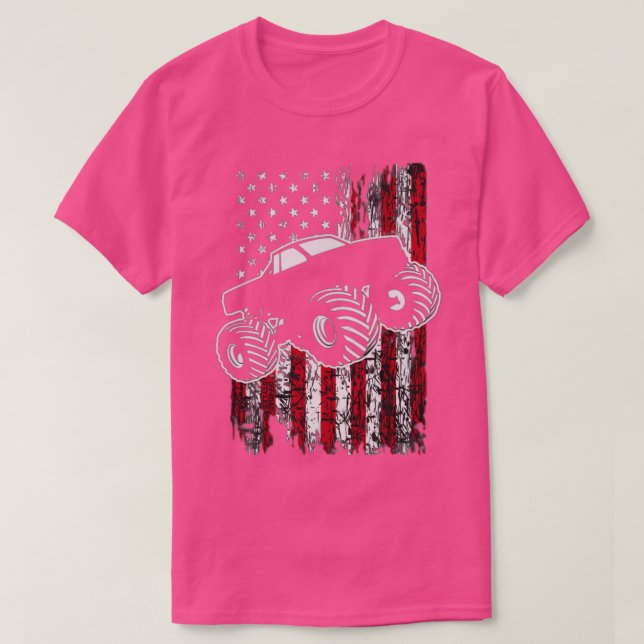 Camiseta Caminhões Monstros São Meu Caminhão Monstro Legal (Frente do Design)