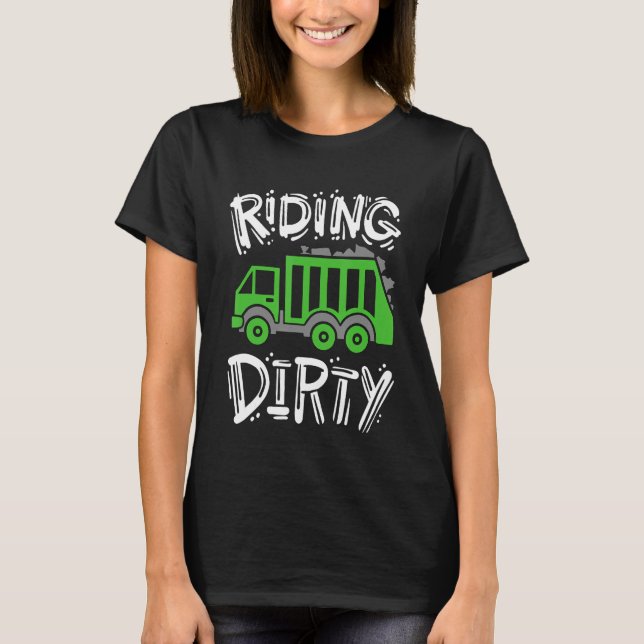Camiseta Caminhões Sujos de Lixo (Frente)