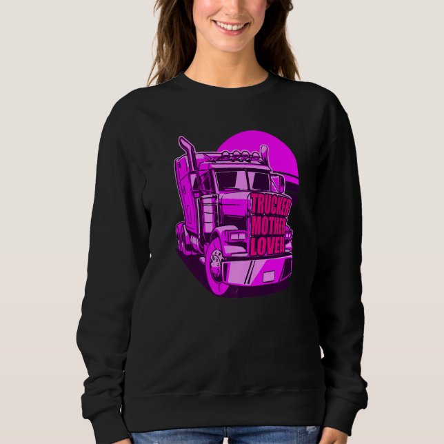 Camiseta Caminhoneira Mãe Mulher-Mãezinha Motorista Mãe Cam (Frente)