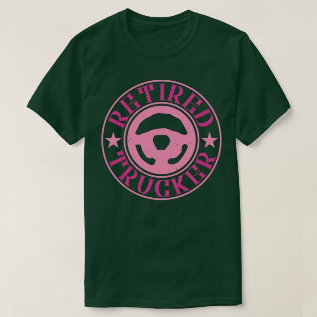 Camiseta Caminhoneiro aposentado 2 (Frente do Design)