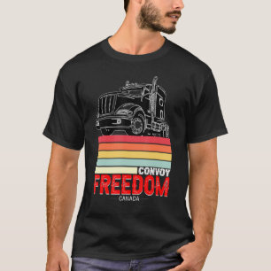 Camiseta Caminhoneiro Canadense Retro Vintage Freedom Trans