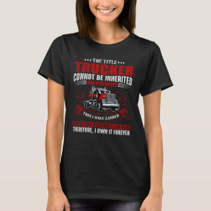 Camiseta Caminhoneiro Legal Para Homens Mulheres Motorista